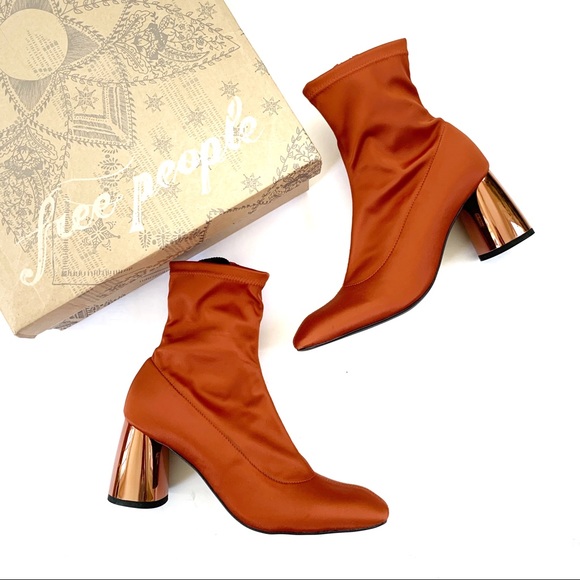 Free People Shoes - Free People Spectrum Sock Bootie Rust 9